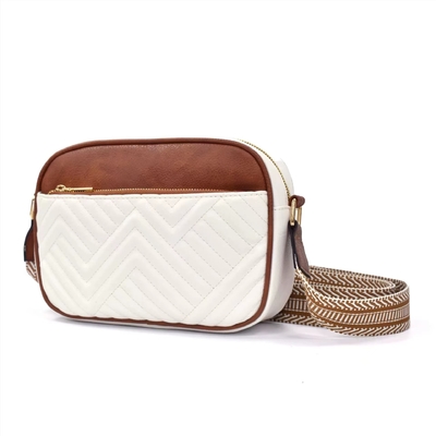 HOT QUILTED embroidery CHECK COLOR MATCHING VINTAGE SHOULDER BAG ZIPPER STRAP CROSSBODY BAG BORSE BORSE BORSE BORSE BORSE BORSE BORSE BORSE BORSE BORSE