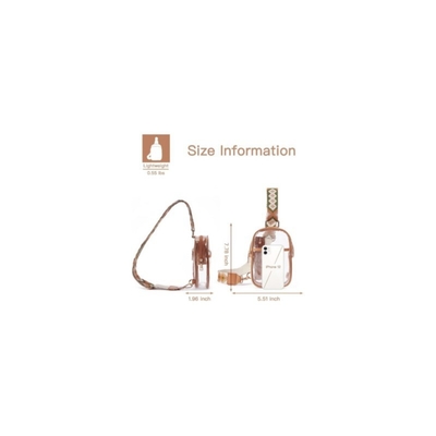 Túi ngực TPU TRANSPARENT ANTI-SPLASH,LULU TRANSPARENT BAG LULU CROSSBODY SHOULDER BAG