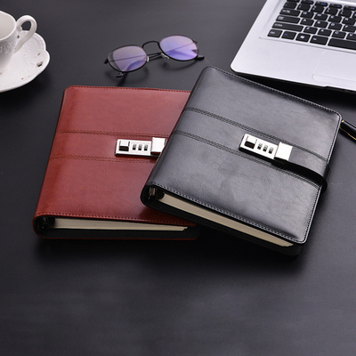 A5 CODE BOOK sổ ghi chép với khóa sổ cái sổ cái thẻ thẻ thẻ mã sách giấy lá lỏng nhật ký bí mật