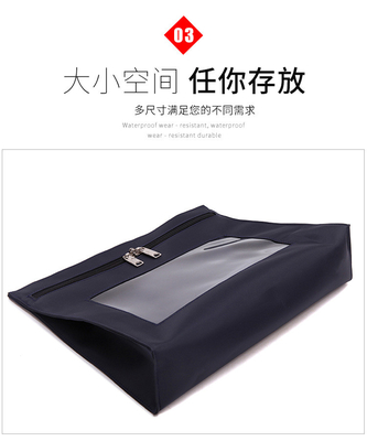 BANK WITHRAWAL BAG OXFORD CLOTH BANK BILL BAG BILL BILL CASH EXCHANGE BAG TYPE A LOCKHEAD BANK VOUCHER BAG (bản chứng nhận ngân hàng)