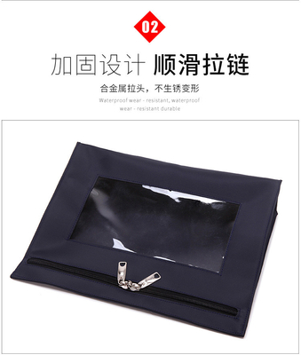 BANK WITHRAWAL BAG OXFORD CLOTH BANK BILL BAG BILL BILL CASH EXCHANGE BAG TYPE A LOCKHEAD BANK VOUCHER BAG (bản chứng nhận ngân hàng)