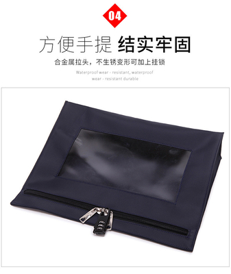 BANK WITHRAWAL BAG OXFORD CLOTH BANK BILL BAG BILL BILL CASH EXCHANGE BAG TYPE A LOCKHEAD BANK VOUCHER BAG (bản chứng nhận ngân hàng)