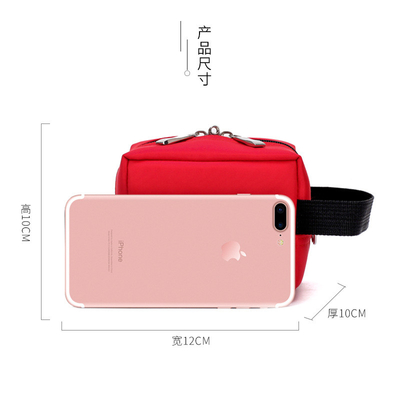 THINKENED CANVAS SEAL BAG MULTI-FUNCTIONAL FINANCE BANK SEAL BAG BILL PORTABLE ZIPPER BAG NETWORK CERTIFICATE BAG (Bài giấy tờ có thể mang theo)