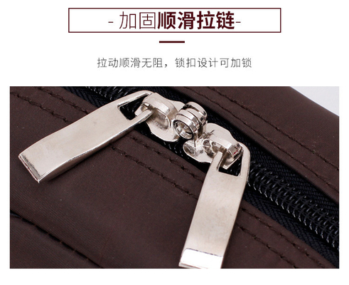 THINKENED CANVAS SEAL BAG MULTI-FUNCTIONAL FINANCE BANK SEAL BAG BILL PORTABLE ZIPPER BAG NETWORK CERTIFICATE BAG (Bài giấy tờ có thể mang theo)