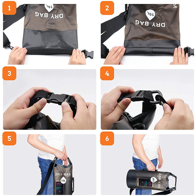 Túi biển chống nước túi xách PVC mờ túi xách PVC chống nước túi xách chống trôi túi xách bơi