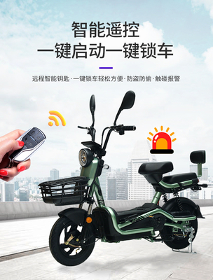 Xe điện với điều khiển từ xa chìa khóa hai người xe đạp điện mới pin xe