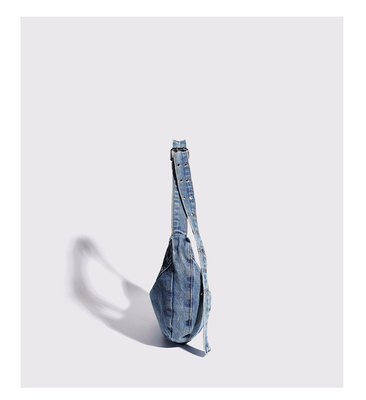2024 CROSS-BORDER NEW UNDERARM BAG NICHE DESIGN RETRO WASH DENIM BAG SENIOR DUMPLING BAG Những chiếc túi xách cao cấp