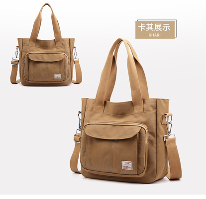 2024 NEW ATMOSPHERIC MOMMY BAG Capacity LARGE SINGLE SHOULDER HAND CROSSBODY BAG NYLON FABRIC Casual Đàn bà