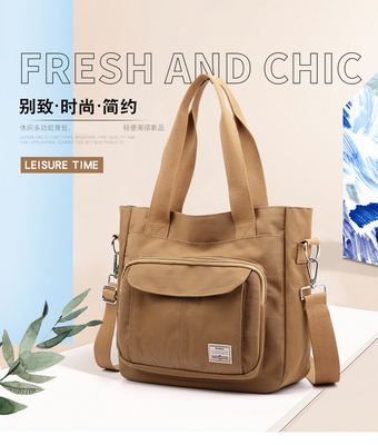 2024 NEW ATMOSPHERIC MOMMY BAG Capacity LARGE SINGLE SHOULDER HAND CROSSBODY BAG NYLON FABRIC Casual Đàn bà