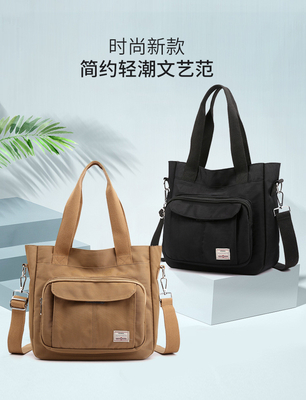 2024 NEW ATMOSPHERIC MOMMY BAG Capacity LARGE SINGLE SHOULDER HAND CROSSBODY BAG NYLON FABRIC Casual Đàn bà