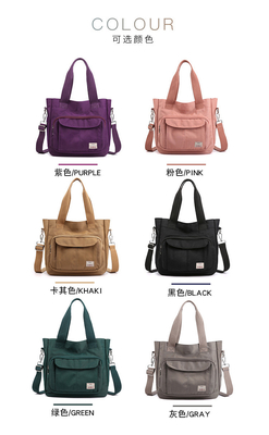 2024 NEW ATMOSPHERIC MOMMY BAG Capacity LARGE SINGLE SHOULDER HAND CROSSBODY BAG NYLON FABRIC Casual Đàn bà