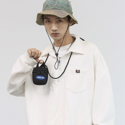 túi tai nghe túi treo cổ MINI coin purse túi thẻ túi chìa khóa túi crossbody túi thời trang của nam giới túi treo nhỏ trang trí