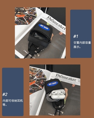 túi tai nghe túi treo cổ MINI coin purse túi thẻ túi chìa khóa túi crossbody túi thời trang của nam giới túi treo nhỏ trang trí