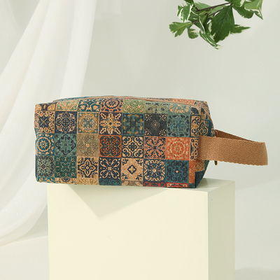 VINTAGE TRUE WOOD PRINT CORK MONEY BORSE BORSE BORK PRINT MONEY BAG KEY SMALL SQUARE BAG NOSTALGIA BAG (tạm dịch: Bức tranh bằng gỗ)