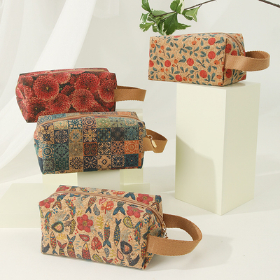 VINTAGE TRUE WOOD PRINT CORK MONEY BORSE BORSE BORK PRINT MONEY BAG KEY SMALL SQUARE BAG NOSTALGIA BAG (tạm dịch: Bức tranh bằng gỗ)