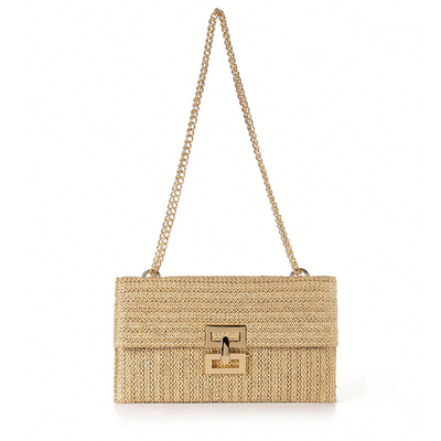 NEW HOLIDAY WIND MULTI-LAYER CHAIN CLAMSHELL LOCK STRAW BAG BACK BACK BACK BACK BACK BACK BACK BACK BACK BACK BACK BACK BACK BACK BACK
