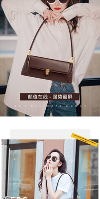 2024 NEW TRENDY RETRO HANDBAG FASHION SHOULDER BAG BAGUETTE BAG BAG nữ
