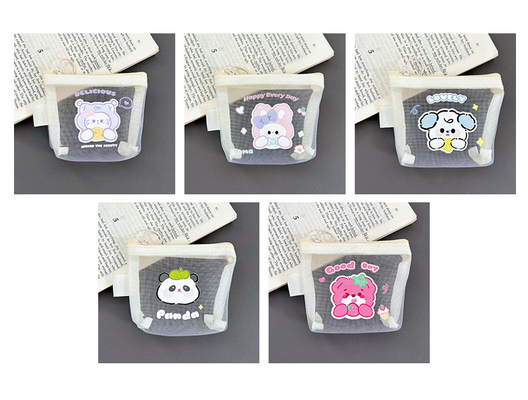 CARTOON NET MONEY PURSE CUTE CHANGE CÁCH CÁCH CÁCH TRANSPARENT CARD PORTABLE POCKET RED ENVOLOPE Mini CÁCH CÁCH CÁCH