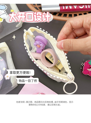CARTOON NET MONEY PURSE CUTE CHANGE CÁCH CÁCH CÁCH TRANSPARENT CARD PORTABLE POCKET RED ENVOLOPE Mini CÁCH CÁCH CÁCH