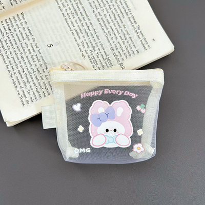 CARTOON NET MONEY PURSE CUTE CHANGE CÁCH CÁCH CÁCH TRANSPARENT CARD PORTABLE POCKET RED ENVOLOPE Mini CÁCH CÁCH CÁCH