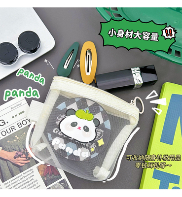 CARTOON NET MONEY PURSE CUTE CHANGE CÁCH CÁCH CÁCH TRANSPARENT CARD PORTABLE POCKET RED ENVOLOPE Mini CÁCH CÁCH CÁCH