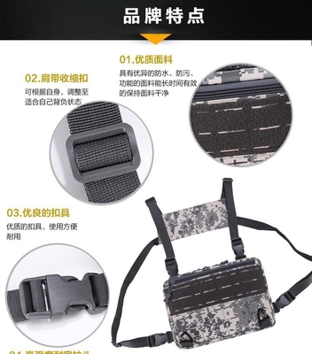 New Tactical Chest Bag FUNCTION VEST VEST BAG THREE PURPOSE MOTORCYCLE CAMUFLAGE LEUC LẠI ĐƯỜNG