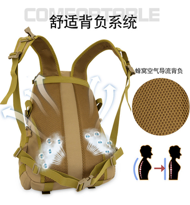 Mở ngoài trời đi bộ đường dài túi lớn ngụy trang cắm trại ba lô chiến thuật dung lượng lớn thể thao đa chức năng ba lô du lịch