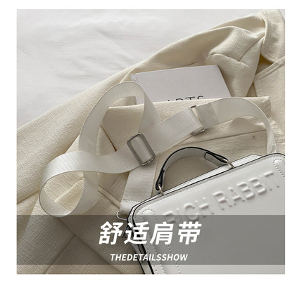 Đơn giản thời trang thư túi phụ nữ mới trong người đi bộ túi xách nhỏ hình vuông túi cao cấp kết cấu rộng vai dây chuyền qua thân