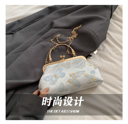 NEW CHINESE STYLE CHEONGSAM DINNER BAG FOR WOMEN 2024 PRINCE/SUMMER NEW HANDBAG SENIOR CHAIN CROSSBODY BAG Những chiếc túi xách mới dành cho phụ nữ
