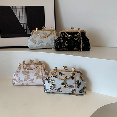 NEW CHINESE STYLE CHEONGSAM DINNER BAG FOR WOMEN 2024 PRINCE/SUMMER NEW HANDBAG SENIOR CHAIN CROSSBODY BAG Những chiếc túi xách mới dành cho phụ nữ