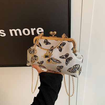 NEW CHINESE STYLE CHEONGSAM DINNER BAG FOR WOMEN 2024 PRINCE/SUMMER NEW HANDBAG SENIOR CHAIN CROSSBODY BAG Những chiếc túi xách mới dành cho phụ nữ