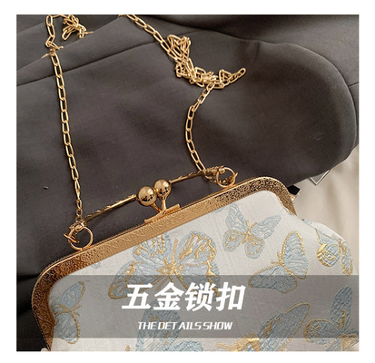 NEW CHINESE STYLE CHEONGSAM DINNER BAG FOR WOMEN 2024 PRINCE/SUMMER NEW HANDBAG SENIOR CHAIN CROSSBODY BAG Những chiếc túi xách mới dành cho phụ nữ