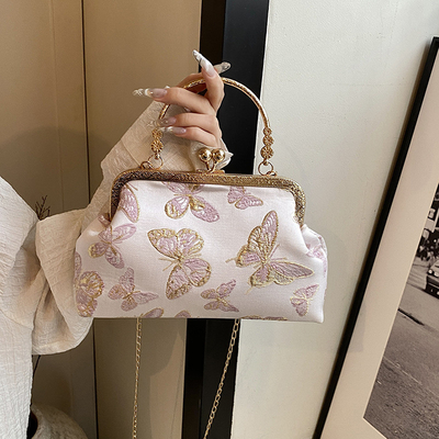NEW CHINESE STYLE CHEONGSAM DINNER BAG FOR WOMEN 2024 PRINCE/SUMMER NEW HANDBAG SENIOR CHAIN CROSSBODY BAG Những chiếc túi xách mới dành cho phụ nữ
