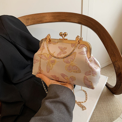 NEW CHINESE STYLE CHEONGSAM DINNER BAG FOR WOMEN 2024 PRINCE/SUMMER NEW HANDBAG SENIOR CHAIN CROSSBODY BAG Những chiếc túi xách mới dành cho phụ nữ