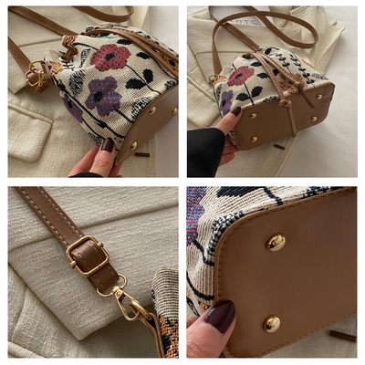 NEW CHINESE NATIONAL WIND ARMIPIT BUCKET BAG SIMPLE FASHION TREND SUMMER NEW LINEN STYLE HIGH-GRADE SENSE SINGLE SHOULDER (Tạm dịch: Một vai duy nhất)