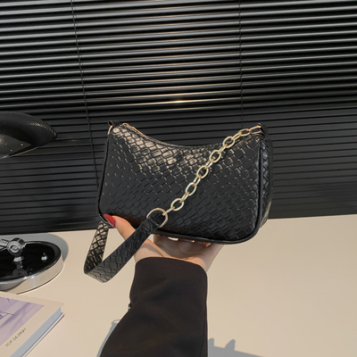 TREND NEW FASHION STONE PRINT NICHE DESIGN SINGLE SHOULDER CROSSBODY BAG HIGH-GRADE WOMEN'S EXPLOSIVE UNDER-ARM BAG (Bộ đồ phụ nữ bùng nổ ở dưới cánh tay)