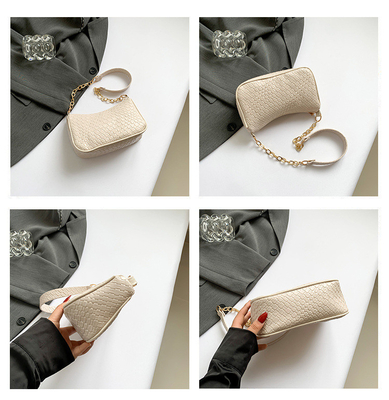 TREND NEW FASHION STONE PRINT NICHE DESIGN SINGLE SHOULDER CROSSBODY BAG HIGH-GRADE WOMEN'S EXPLOSIVE UNDER-ARM BAG (Bộ đồ phụ nữ bùng nổ ở dưới cánh tay)