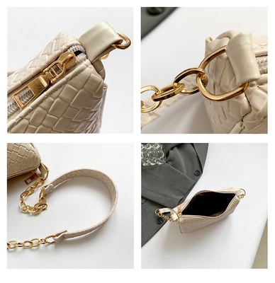 TREND NEW FASHION STONE PRINT NICHE DESIGN SINGLE SHOULDER CROSSBODY BAG HIGH-GRADE WOMEN'S EXPLOSIVE UNDER-ARM BAG (Bộ đồ phụ nữ bùng nổ ở dưới cánh tay)