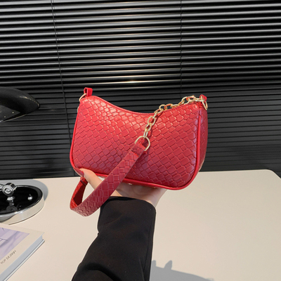 TREND NEW FASHION STONE PRINT NICHE DESIGN SINGLE SHOULDER CROSSBODY BAG HIGH-GRADE WOMEN'S EXPLOSIVE UNDER-ARM BAG (Bộ đồ phụ nữ bùng nổ ở dưới cánh tay)