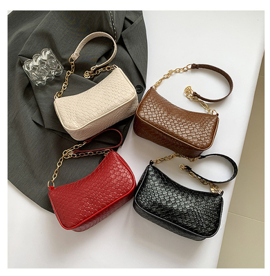 TREND NEW FASHION STONE PRINT NICHE DESIGN SINGLE SHOULDER CROSSBODY BAG HIGH-GRADE WOMEN'S EXPLOSIVE UNDER-ARM BAG (Bộ đồ phụ nữ bùng nổ ở dưới cánh tay)