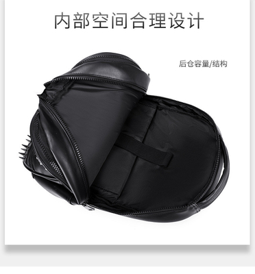 3D PU da hộp sọ Backpack - Backpacks Steam punk Rivet cá tính Backpack du lịch trường đại học / trung học túi xách