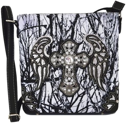Phù hình Đá râm Đá rồng Đá rắn Đeo súng Cổ tay Western Crossbody Cowgirl Country Thẻ đệm Đàn bà Một vai