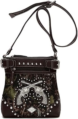 Phù hình Đá râm Đá rồng Đá rắn Đeo súng Cổ tay Western Crossbody Cowgirl Country Thẻ đệm Đàn bà Một vai