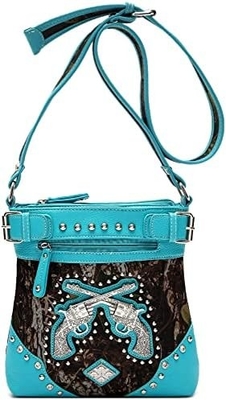 Phù hình Đá râm Đá rồng Đá rắn Đeo súng Cổ tay Western Crossbody Cowgirl Country Thẻ đệm Đàn bà Một vai
