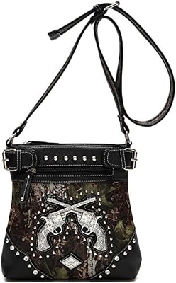 Phù hình Đá râm Đá rồng Đá rắn Đeo súng Cổ tay Western Crossbody Cowgirl Country Thẻ đệm Đàn bà Một vai
