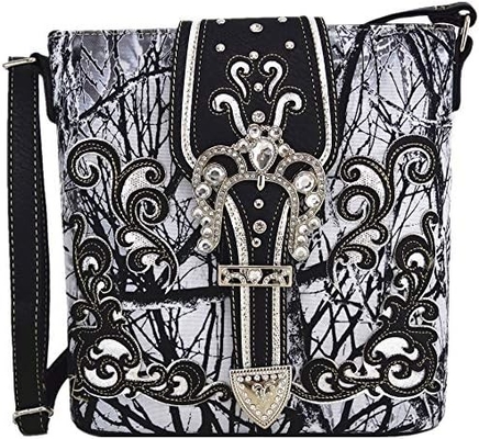 Phù hình Đá râm Đá rồng Đá rắn Đeo súng Cổ tay Western Crossbody Cowgirl Country Thẻ đệm Đàn bà Một vai