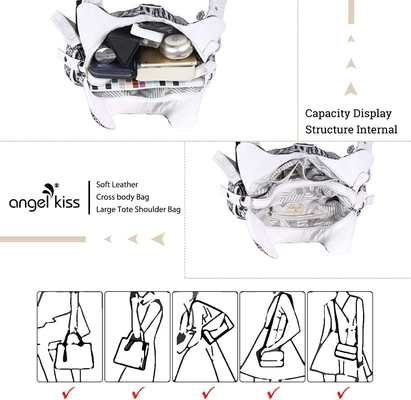 ANGELKISS HOBO túi xách và túi xách cho phụ nữ túi xách túi xách phụ nữ túi xách lớn hàng ngày túi vai