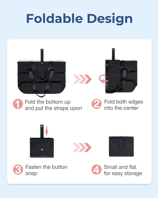 BAGSMART Tote Bag cho phụ nữ, Tote Bag gấp với Zipper túi vai lớn Top cầm túi xách cho du lịch, công việc