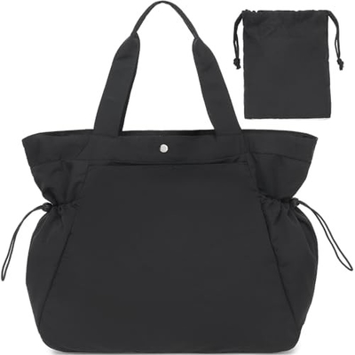 BTOOP TOTE BAG FOR WOMEN, FOLDABLE BEACH GYM BAGS, BACK-CINCH LIGHTWEIGHT SHOPPER SHOULDER BAG cho du lịch, công việc