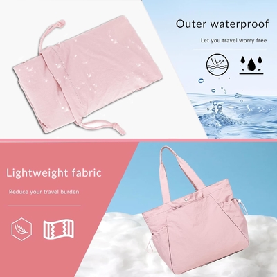 BTOOP TOTE BAG FOR WOMEN, FOLDABLE BEACH GYM BAGS, BACK-CINCH LIGHTWEIGHT SHOPPER SHOULDER BAG cho du lịch, công việc